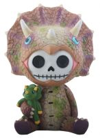 Spike Triceratops Dinosaur Furry Bones Skellies Medium Figurine Spike Triceratops Dinosaur Furry Bones Skellies Medium Figurine