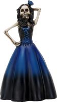 Day of the Dead Blue Lady Skeleton Figurine