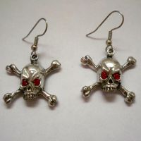 Skull and Crossbones Earrings Skull and Crossbones Earrings