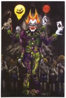 Desiderato the Clown Postcard sticker Desiderato the Clown Postcard sticker