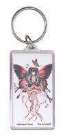 Red Hearts fairy acrylic keychain