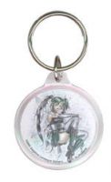 Black Heart fairy acrylic keychain