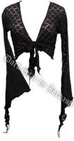 Dark Star Black Floral Lace Gothic Shrug Cardigan