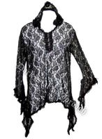 Dark Star Gothic Spider Web Lace Shrug w Bell Sleeves [DS/BL/33Black ...