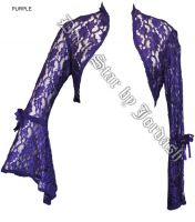 Dark Star Purple Lace Gothic Shrug Bolero Top