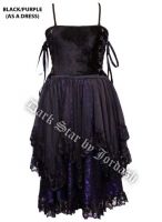 Dark Star Black and Purple Corset Dress Skirt