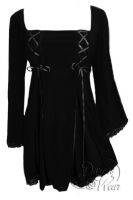 Plus Size Gemini Princess Black Gothic Corset Top