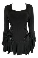 Plus Size Black Gothic Bolero Lacing Corset Top