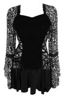 Plus Size Silver Cheetah Bolero Lacing Corset Top