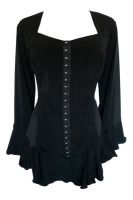 Plus Size Corsetta Top in Black