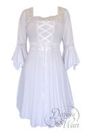 Plus Size White Icing Gothic Renaissance Corset Dress Plus Size White Icing Gothic Renaissance Corset Dress