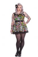 Hell Bunny Plus Size B-Movie Monster Horror Tulle Mini Dress *NEW*