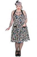 Hell Bunny Plus Size Gothic Calavera Skull 50's Rockabilly Dress