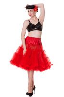 Hell Bunny Plus Size Gothic Red Long Voluminous Petticoat