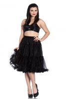 Hell Bunny Plus Size Gothic Black Polly Petticoat