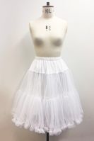 Hell Bunny Plus Size Gothic White Polly Petticoat