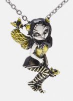 Bumble Bee Fairy Necklace by Jasmine Becket Griffith