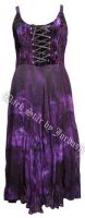 Dark Star Black and Purple Velvet Gothic Corset Long Gown
