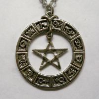 Zodiac Pentacle Necklace Zodiac Pentacle Necklace