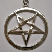 Polished Inverted Pentacle Necklace