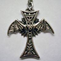 Bat Cross Necklace Bat Cross Necklace