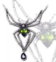 Alchemy Gothic Emerald Venom Pendant Necklace