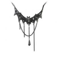 Alchemy Gothic Villa Diodati Chained Bat Pendant Necklace