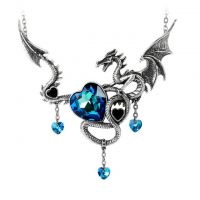Alchemy Gothic Draig O Gariad Dragon Heart Pendant Necklace Alchemy Gothic Draig O Gariad Dragon Heart Pendant Necklace