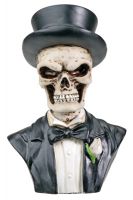 Groom Skull Figurine