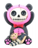 Pink Pandie Furry Bones Skellies Figurine Pink Pandie Furry Bones Skellies Figurine