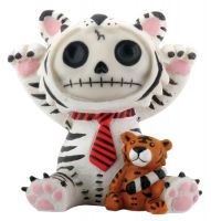 White Tigrrr Furry Bones Skellies Figurine White Tigrrr Furry Bones Skellies Figurine
