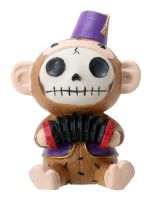 Fez Munky Furry Bones Skellies Figurine