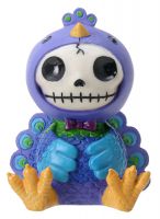 Peacock Dandy Furry Bones Skellies Figurine