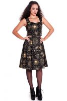 Spin Doctor Pentagram and Skull Gothic Tabitha Dress