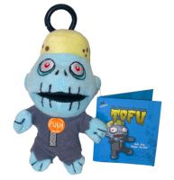 Tofu the Vegan Zombie Monster Mouth Mini Plush Clip On