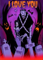 I Love You Toxic Toons Spooky Greeting Card I Love You Toxic Toons Spooky Greeting Card