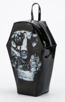 Universal Monsters Gothic Monster Collage PVC Coffin Backpack by Rock Rebel Universal Monsters Gothic Monster Collage PVC Coffin Backpack by Rock Rebel