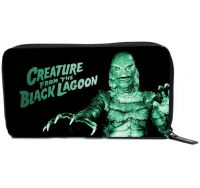 Universal Monsters Black and Green Creature From the Black Lagoon PVC Vinyl Wallet Universal Monsters Black and Green Creature From the Black Lagoon PVC Vinyl Wallet