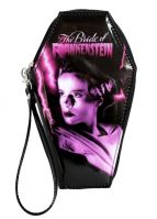 Universal Monsters Pink & Black Bride of Frankenstein PVC Vinyl Coffin Wallet Universal Monsters Pink & Black Bride of Frankenstein PVC Vinyl Coffin Wallet