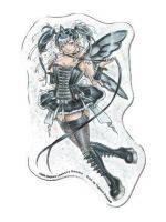 Dominatrix Fairy Die Cut Magnet